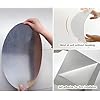 Frameless Oval Shape Adhesive Wall Mirror Sticker for Bedroom, Living Room, Bathroom, Basin (Buy 1 Get 1 FREE)