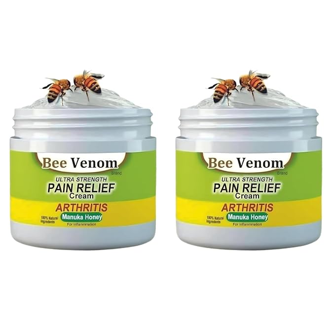 Bee Venom Pain Relief Cream || Bee Venom Joint and Bone Therapy Cream | Ultra Strength Bee Venom Pain Relief Cream (Pack of 2)