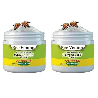Bee Venom Pain Relief Cream || Bee Venom Joint and Bone Therapy Cream | Ultra Strength Bee Venom Pain Relief Cream (Pack of 2)