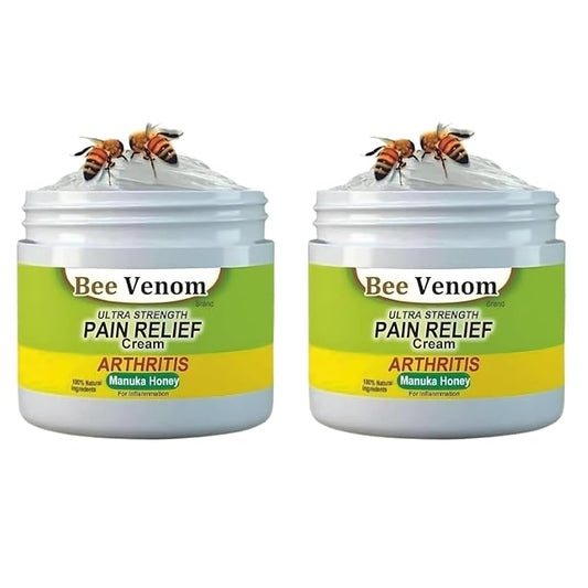 Bee Venom Pain Relief Cream || Bee Venom Joint and Bone Therapy Cream | Ultra Strength Bee Venom Pain Relief Cream (Pack of 2)